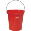 Vikan Hygiene 5686-4 emmer rood 12 liter maatverdeling schenktuit